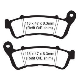 BRAKE PADS - HH SERIES - FA388HH FRONT/REAR