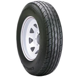 TRAILER TIRE AND WHEEL ST235/80R16LRE Radial Trail HD16x6.00 8/6.5 WHITE