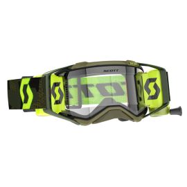 PROSPECT SUPER WFS GOGGLES KHAKI GREEN/NEON YELLOW - CLEAR WORKS